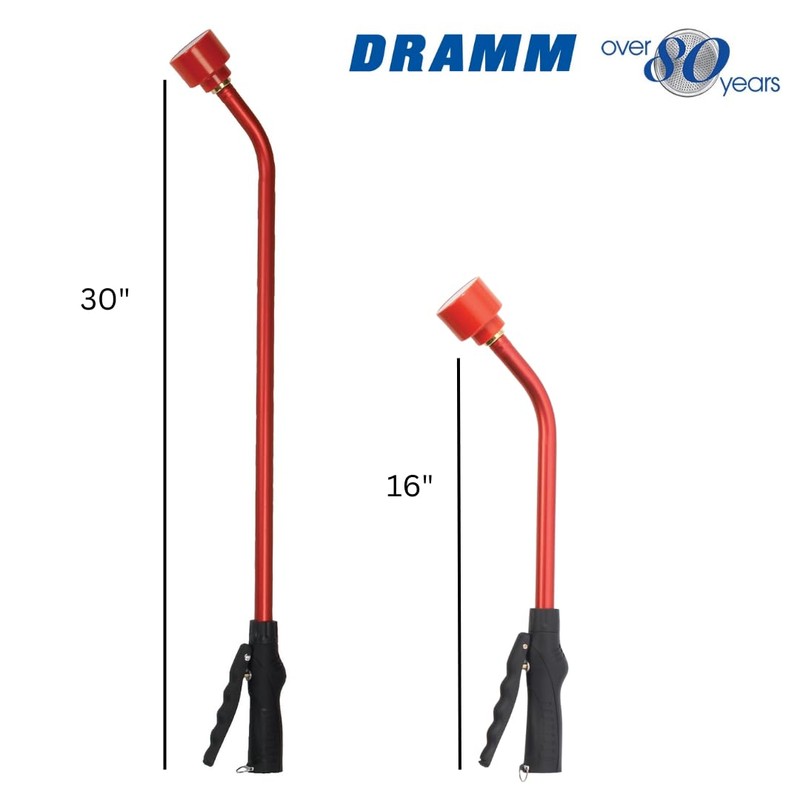 Dramm Touch-N-Flow Rain Wand – 30” Long, Berry – Full