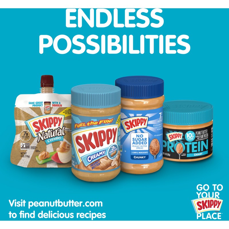 SKIPPY Bites Double Peanut Butter 6oz Pouch