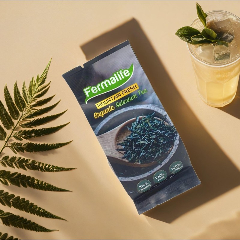 FERMALIFE Organic Mountain Fresh Pure Selenium Loose Leaf Tea, Roasted