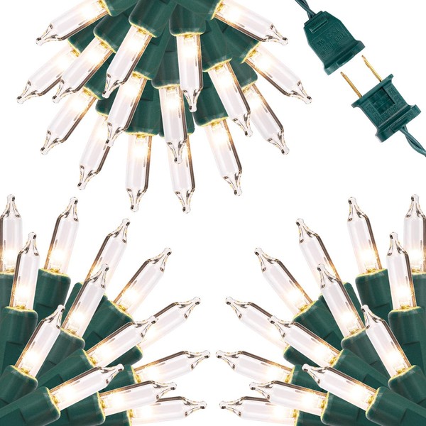 Tackview 450 Counts 117Ft Christmas Lights-3Sets of 150 Mini Lights