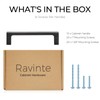 Ravinte 10 Pack Solid 4 Inch Kitchen Square Cabinet Handles