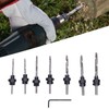 8pcs/set Countersink Drill Bit Countersink Bit Screw Set High Speed