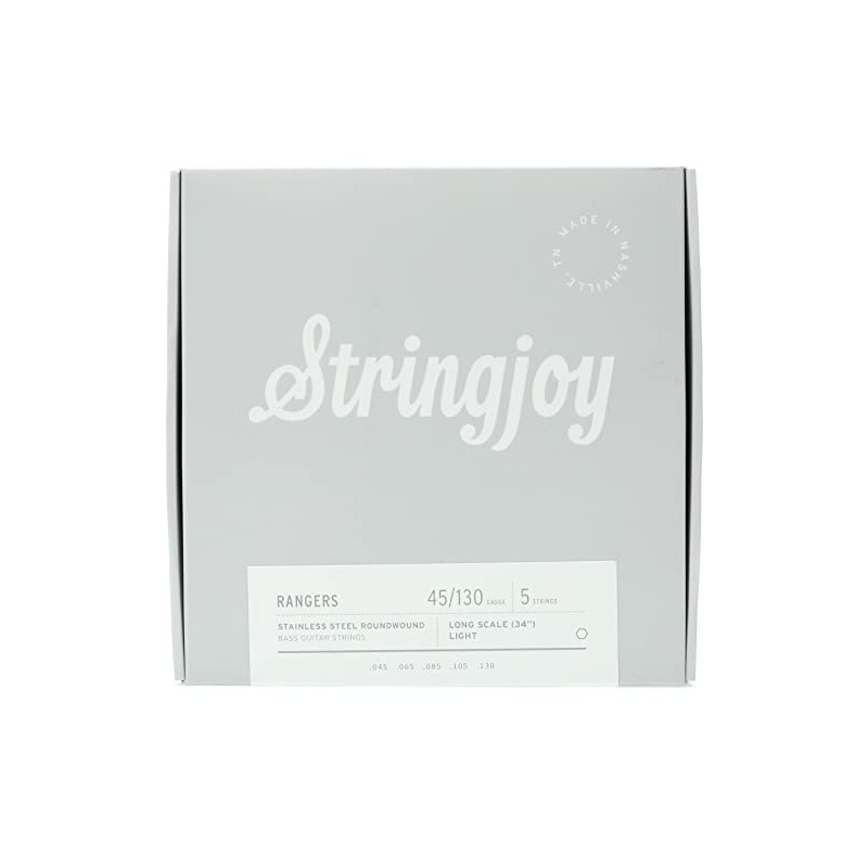 Stringjoy Rangers Stainless Steel Long Scale 5-string Bass Strings -