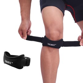 Rodillera con Soporte Doble para Rótula, Ajustable estabilizador de rodilla para tendinitis, artritis, menisco desgarro,correr, voleibol,alivio del do lor de rodilla, recuperación de lesiones, deportes (2)
