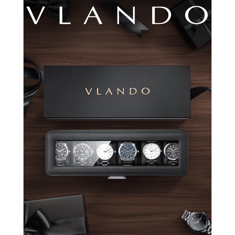 Vlando PU Watch Case, Men Storage Box, Accessory Case, Accessories,