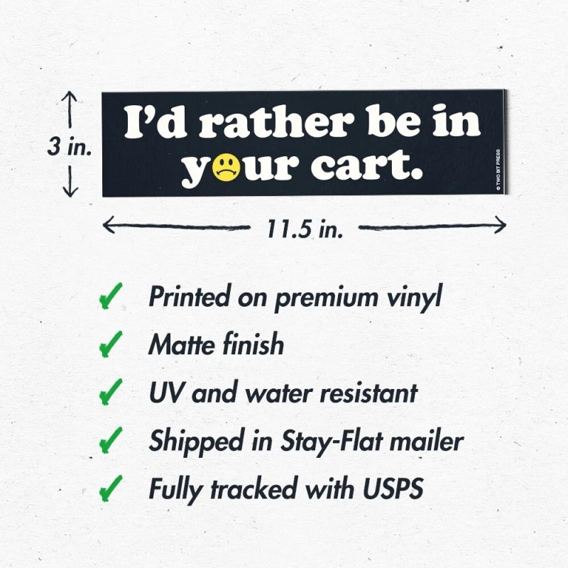 Two Bit Press HAVE A NICE DAY Bumper Sticker -