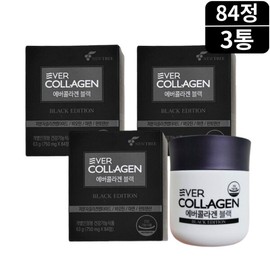 Ministry of Food and Drug Safety certified men's functional collagen Ever Collagen Black Biotin Brewer's Yeast for men, 84 tablets, 3 bottles, 12 weeks' supply / 식약처인증 남자 기능성 콜라겐 에버콜라겐블랙 비오틴 맥주효모 남성용 84정 3통 12주분