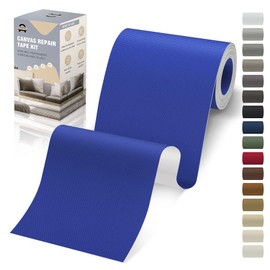 OAZ 4 x 79 inch Canvas Repair Patches Canvas Fabric Patch Self-Adhesive Canvas Repair Tape Waterproof Outdoor Gear Repair Patch Kit for Boat Cover Awning Sofa Chair Couch Tent Bag (Royal Blue)