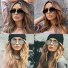 SORVINO Oversized Aviator Sunglasses for Women Men Trendy Retro Classic