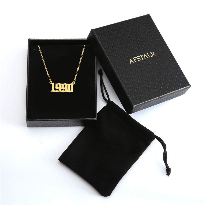 AFSTALR Birth Year Necklace for Women Girls Birthday Gifts Charm