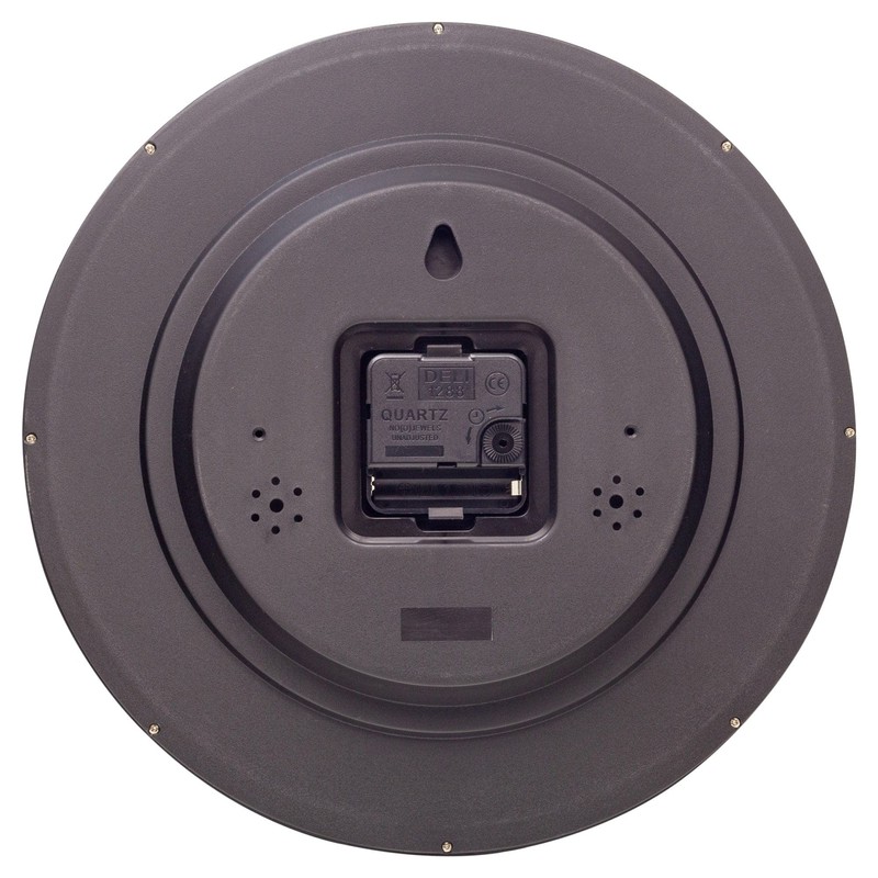 NexTime Wall Clock, Black, One Size