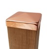 3.5" x 3.5" Solid Copper Pyramid Post Cap for True/Actual