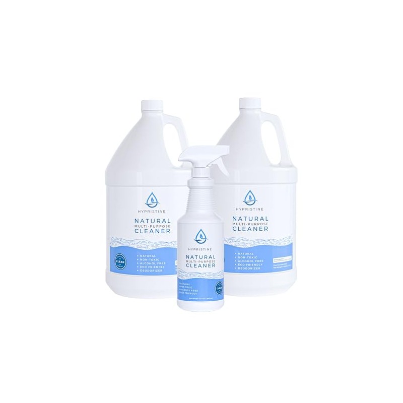 Hypristine Natural Multipurpose Surface Cleaner, 32oz Spray & 2 Pack