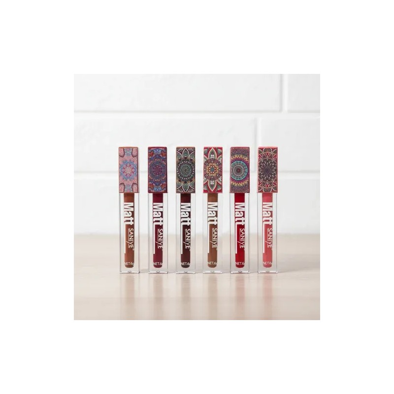 Labiales Líquidos Matte Set 8 Larga Duración Color Intenso