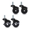 AXL 3/8 Thread Stem Casters, 50mm Ball Wheel Heavy Duty