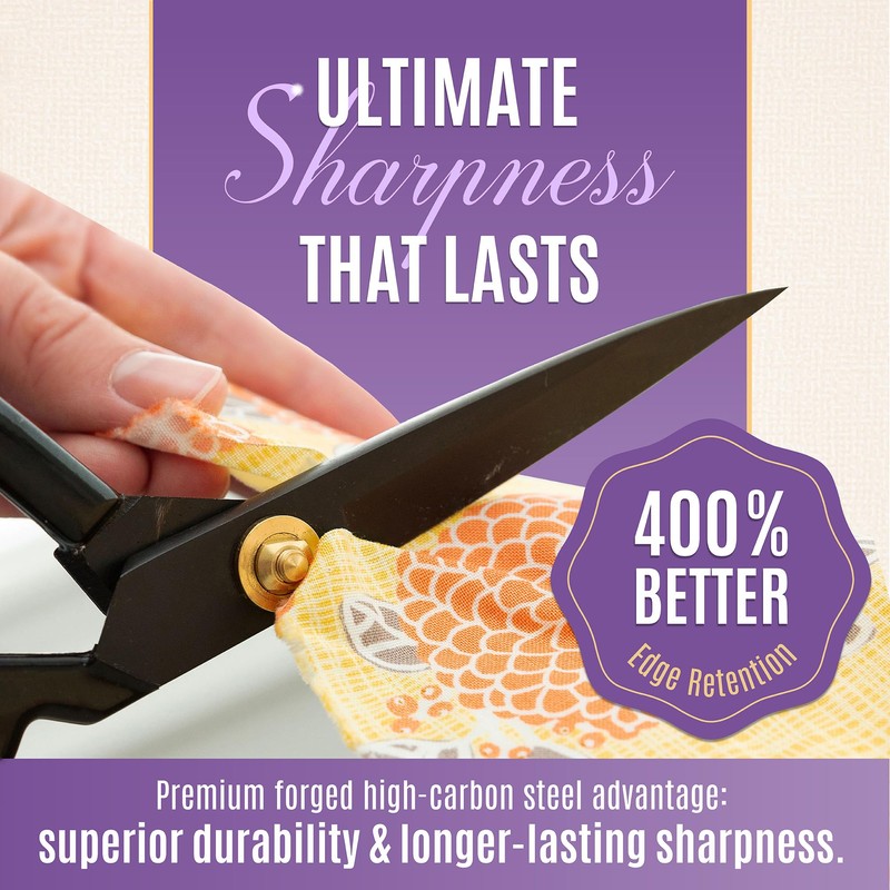 PRO-MASTER SMART & SIMPLE Professional 9 Inch Sewing Scissors for