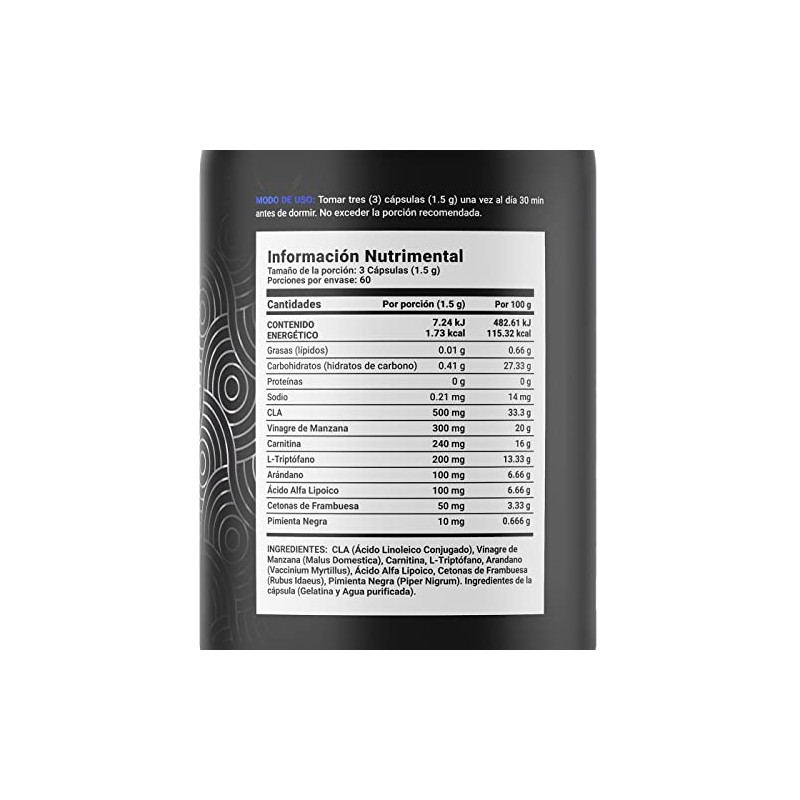 B Life Down Blend Fórmula con CLA y Carnitina 180