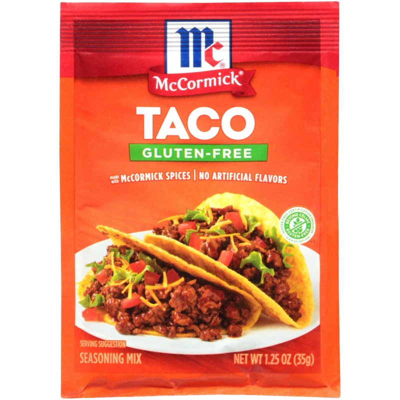 McCormick Gluten Free Taco Seasoning Mix Pack of 12 Bold