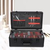 MARTEXBUY Makeup Train Case, Professional Barber Case, Portable Cosmetic Organizer