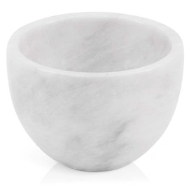 RADICALn - Cuenco de crema de afeitar de mármol blanco hecho a mano, accesorios de baño, kit de afeitado, suministros de peluquero para afeitado orgán