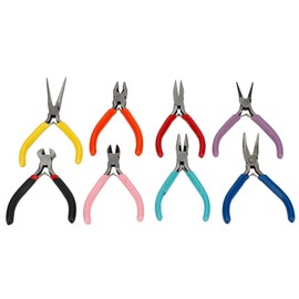 8Pcs Jewelry Making Pliers Steel Mini Pliers Long Round Flat Nose Pliers Jewelry Making Processing Tool pliers set for 3d printing bead smith mini pinzas Zestawy szczypiec