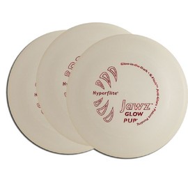 Hyperflite K-10 Glow Pup Jawz Dog Disc Three Pack