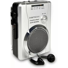Digitnow! AM/FM Portable Pocket Radio and Voice Audio Cassette Recorder Built-in Speaker