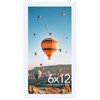 JCJMY 6x12 Picture Frame White for Wall Hanging, Wall Mounting