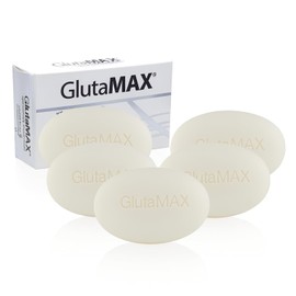 GlutaMAX Skin Tone Enhancing Soap, Smooth Glow Gentle Cleanser with Glutathione for Daily Face and Body Care Exfoliating Bar - 135g x 5 Bars