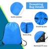 Grneric 4Pcs Drawstring Bags Bulk, Drawstring Backpack Polyester String Bag
