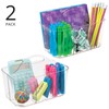 mDesign Plastic Small Office Storage Organizer Utility Tote Caddy with