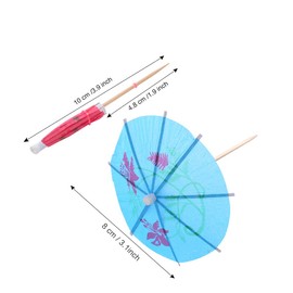 Siumir Cocktail Umbrellas 144 pcs Paper Drink Umbrellas Tropical Party Decorations Drink Dessert Decorations Accessories