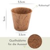 HappySeed 10 x Coconut Propagation Pots & Swelling Tablets Peat-Free