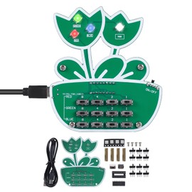 BANRIA Soldering Practice Kit, DIY RGB Light Dimmer Kit – LED Color Mixing and BCD Code Brightness Adjustment – Educational Soldering Project Kit for Electronics Learning