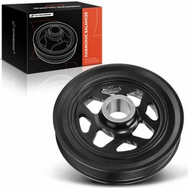 A-Premium Engine Harmonic Balancer Crankshaft Pulley Compatible with Ford Fiesta 2011-2018, 4Cyl 1.6L, Replace# BE8Z6312B, BE8Z6312A