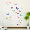 DECOWALL DW-1201 38 Colourful Butterflies Kids Wall Stickers Decals Peel