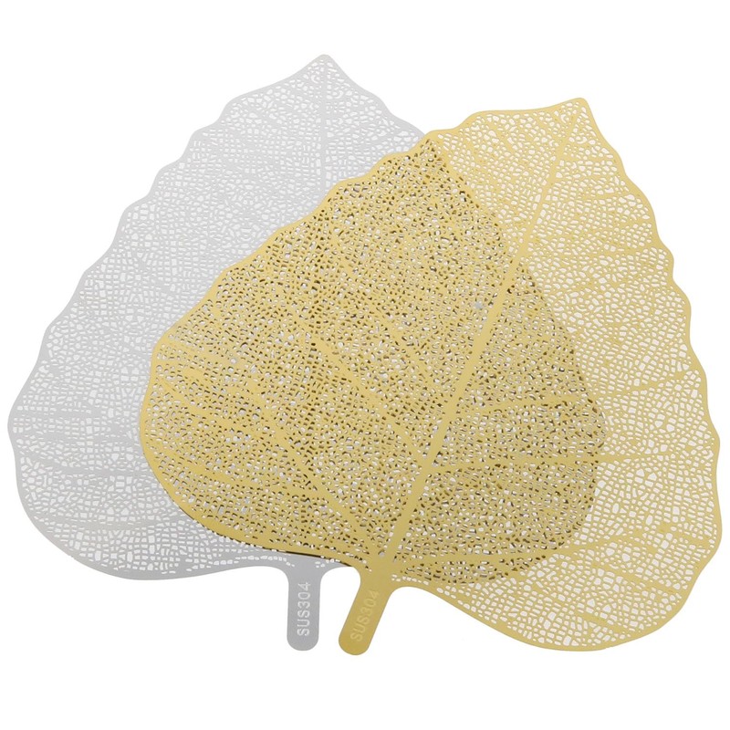 AYLIFU 2 PCS Tea Leaf Strainer Bodhi Leaf Shape Tea