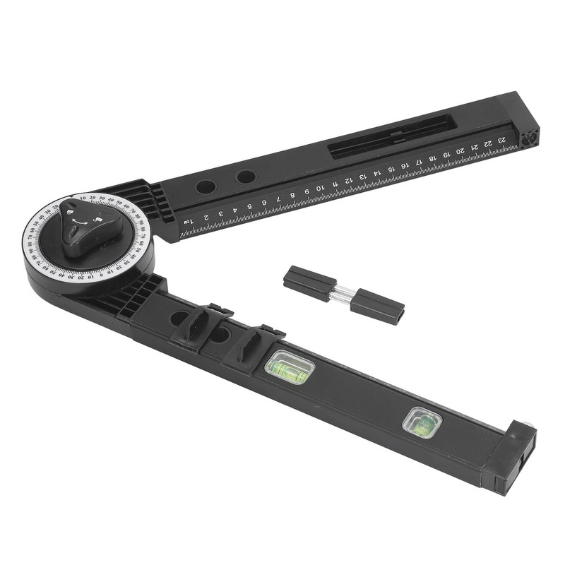 Woodworking Protractor Tool with Spirit Level Gauge Angle Finder Protractor