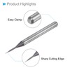 CoCud End Mill CNC Router Bits, 1/8" Shank 1.5mm Cutting