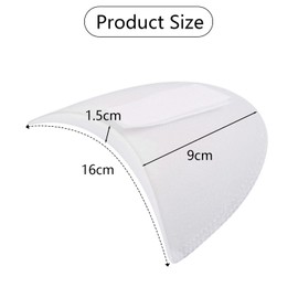 BMYUK 8PCS Sewing Shoulder Pads for Women Men Clothes Soft Covered Set Sloping High Low Shoulders Detachable Foam Shoulder Pad Breathable Sponge Enhance Outfit Shape