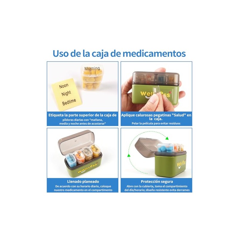 YL TRD Weekly Pill Organizer 1 Time a Day (4cubicle)