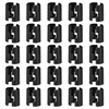 Figame Wire Shelf Clips, 50 Pack Black Wire Shelf Locking