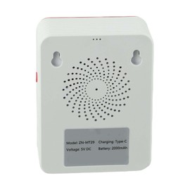15-in-1 for Smart Air Quality Monitor for Home & Office, Real-Time Alarm Indoor Air Sensor with CO HCHO TVOC PM0.3 PM1.0 PM2.5 PM10 Temperature Humidity AQI Detection, IAQ Tester for TUYA(White)