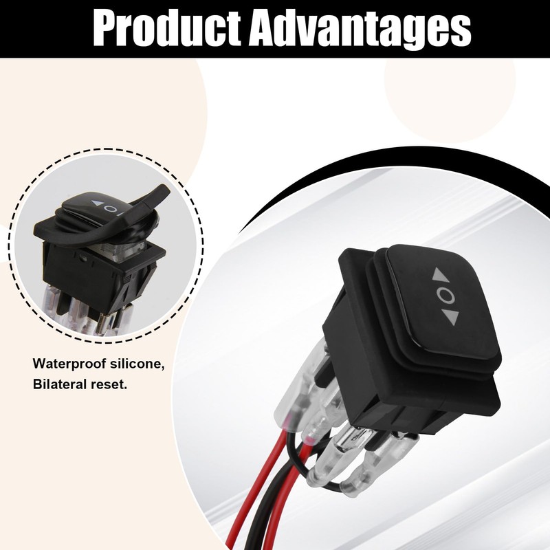Self-Locking Waterproof Rocker Switch Polarity Reverse Switch Toggle Switch Micro
