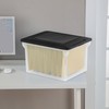 Sterilite File Box, Stackable Storage Bin with Lid, Organize Receipts,