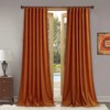 StangH Velvet Curtains 120 inches for High Ceiling Window, Orange