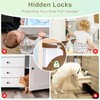 Child Safety Magnetic Cabinet Locks 6 Pack+2 Keys-AOSITE Baby Proofing