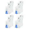 MECCANIXITY 4Pcs Miniature Circuit Breaker 1P 6A AC 110V DZ47-63