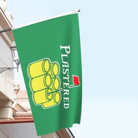 Kasflag Plastered Masters Flag Double Sided (3x5ft, Poly 150D) Golf Banner Wall Banner Room Decor