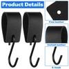 YiLUXmyyxgs 10 Sets S Hooks for Hanging, S-Hook with Leather